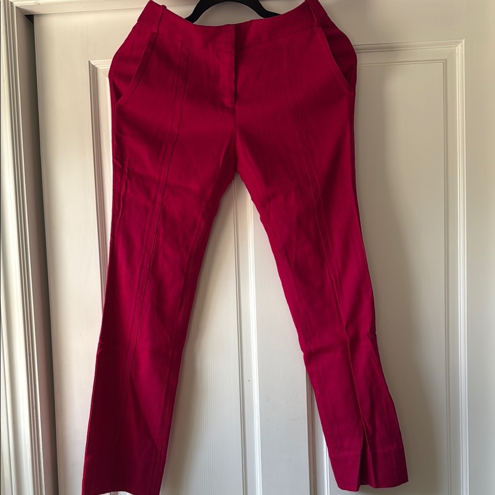 Never Worn DVF Fushia Ankle Length Pant - Sz2